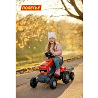 Полесье Каталка-трактор с педалями Turbo с полуприцепом [52681] Image #5