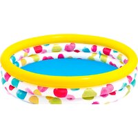 Intex Крутые точки 58439 (147х33, белый с цветными точками)