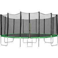 Happy Jump 16ft Pro 490 см с внешней сеткой и лестницей