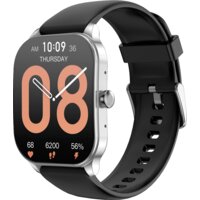 Amazfit Pop 3S (серебристый, с силиконовым ремешком)