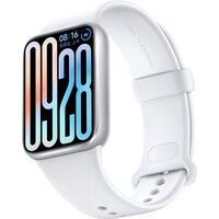 Xiaomi Smart Band 9 Pro (серебристый, с белым силиконовым ремешком, китайская версия)