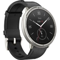 Amazfit Active 2 Premium (серебристый, с черным кожаным ремешком) Image #4