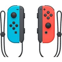 Nintendo Switch OLED (черный, с неоновыми Joy-Con) Image #4
